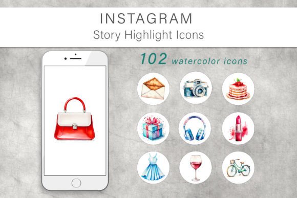 Download Watercolor Instagram Story Highlight Icon - Instagram Collection