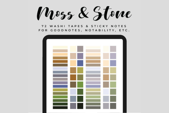Download Digital Washi Tapes &amp; Sticky Notes - Tape Collection