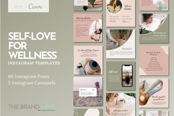 Download Self-love and Wellness Instagram Templates - Instagram Collection