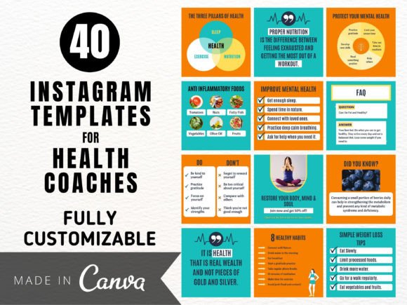 Download Health and Wellness Instagram Templates - Instagram Collection