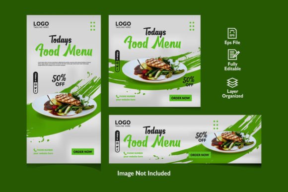 Download Food Menu Social Media Set Promotion - Social media set Collection