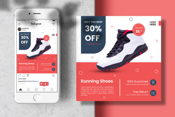 Download Sport Shoes Instagram Post Banner - Instagram Collection