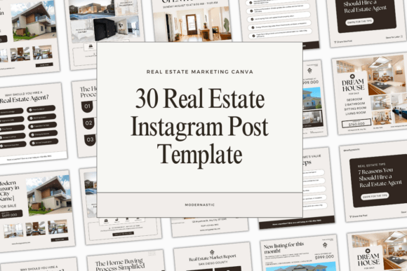 Download 30 Real Estate Canva Instagram Template - Instagram Collection