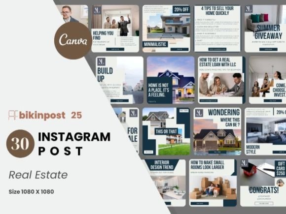 Download Real Estate Canva Instagram Post Templat - Instagram Collection
