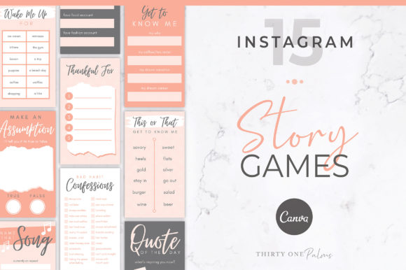 Download Instagram Story Games for Canva - Instagram Collection