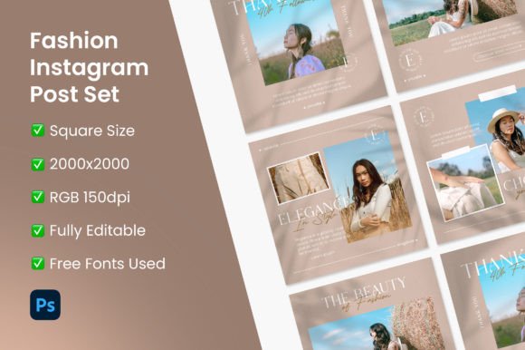Download Fashion Instagram Post Set - Instagram Collection
