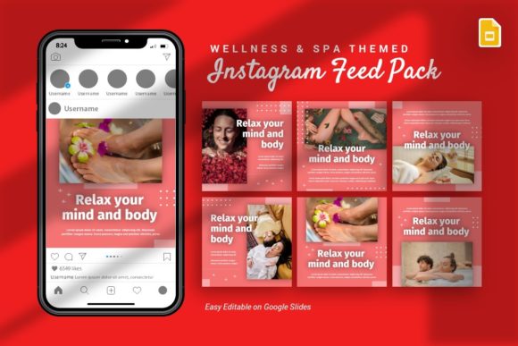 Download Instagram Feed - Wellness Google Slides - Instagram Collection