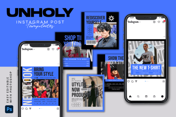 Download UNHOLY - Instagram Post Template - Instagram Collection