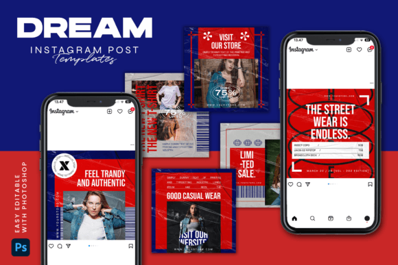 Download DREAM - Instagram Post Template - Instagram Collection