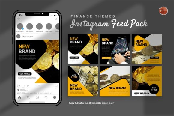 Download Instagram Feed - Finance Template - Instagram Collection