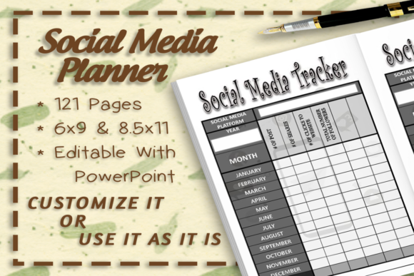 Download Social Media Planner 121 Pages - Page Collection
