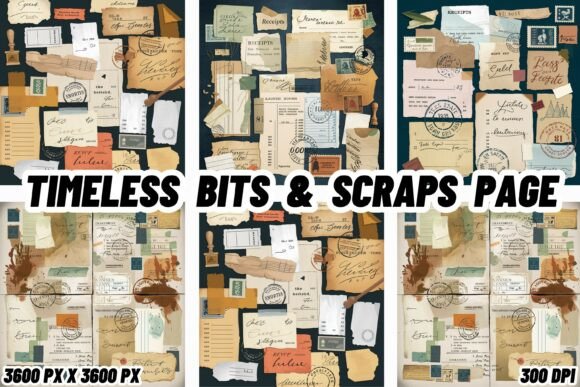 Download Timeless Bits &amp; Scraps Page - Page Collection