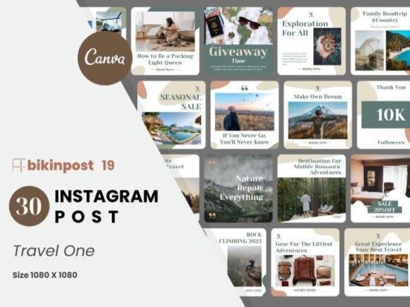 Download Travel One Canva Instagram Post Template - Instagram Collection