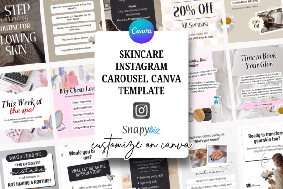 Download Skincare Instagram Carousel Canva Post - Instagram Collection