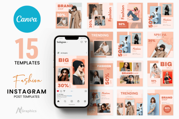 Download 15 Light Fashion Instagram Post Template - Instagram Collection