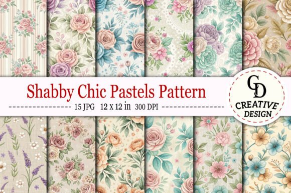Download Shabby Chic Pastels Pattern - Pastels Collection