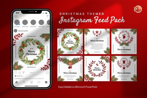 Download Instagram Feed - Christmas Template - Instagram Collection