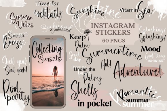 Download Summertime Instagram Story Stickers - Instagram Collection