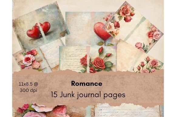 Download Romance Journal Pages - Page Collection