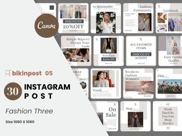 Download Fashion Canva Instagram Post Template - Instagram Collection