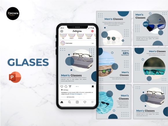 Download Instagram Feed Template - Glases - Instagram Collection