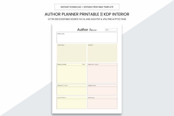 Download Author Planner Page Kdp Interior - Page Collection