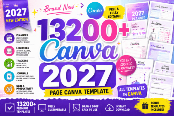 Download 13200+ Canva Page Template | KDP 2027 - Page Collection