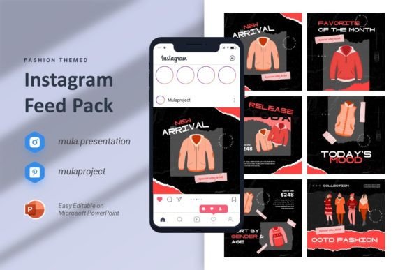 Download Fashion - Instagram Feed Template - Instagram Collection
