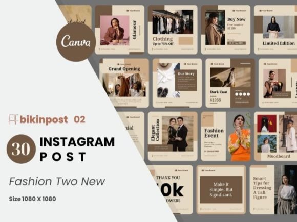 Download Fashion Canva Instagram Post Template - Instagram Collection