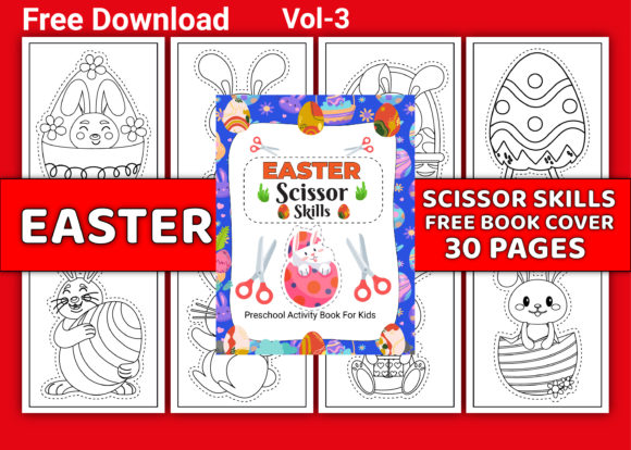 Download Easter Scissor Skill Pages with Cover - Page Collection