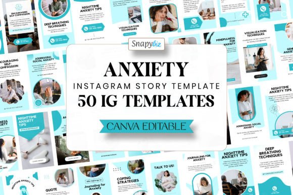 Download Anxiety Instagram Canva Story Template - Instagram Collection