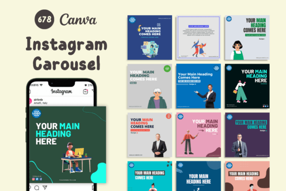 Download Instagram Carousel Post CanvaTemplate - Instagram Collection