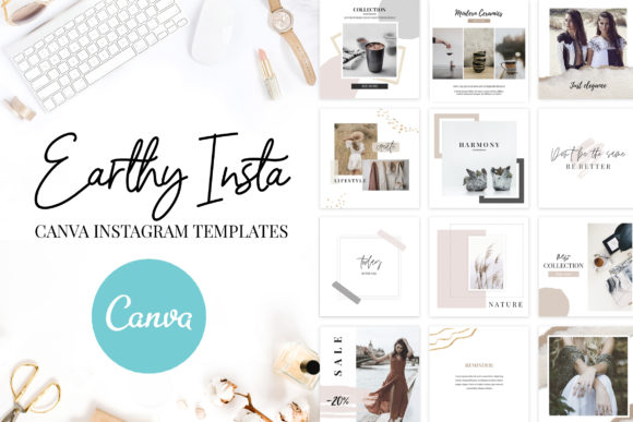 Download Canva Instagram Templates Earthy - Instagram Collection