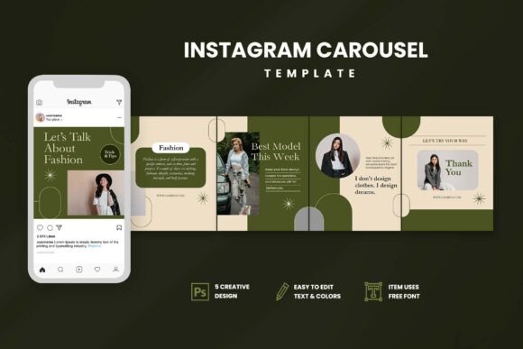 Download Talk Fashion Instagram Carousel - Instagram Collection