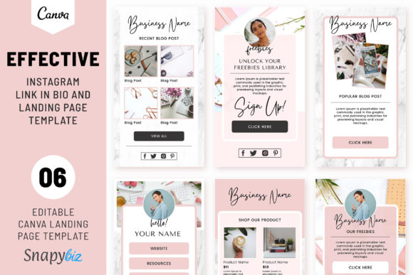 Download Instagram Link in Bio and Landing Page - Page Collection
