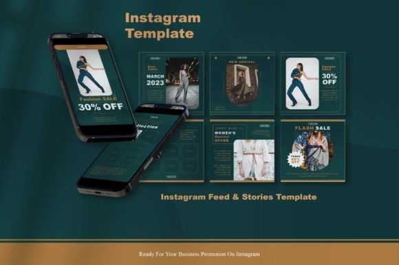 Download Green Instagram Fashion Template - Instagram Collection
