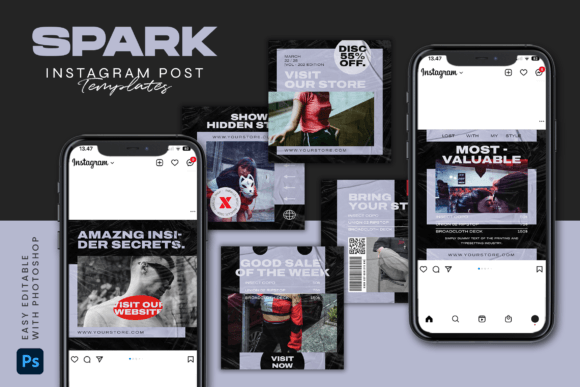 Download SPARK - Instagram Post Template - Instagram Collection