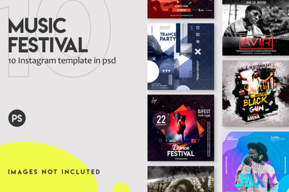 Download Music Festival Instagram Post Set - Instagram Collection