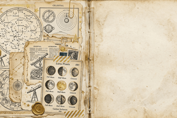 Download Vintage Curiosity Cabinet Page - Page Collection